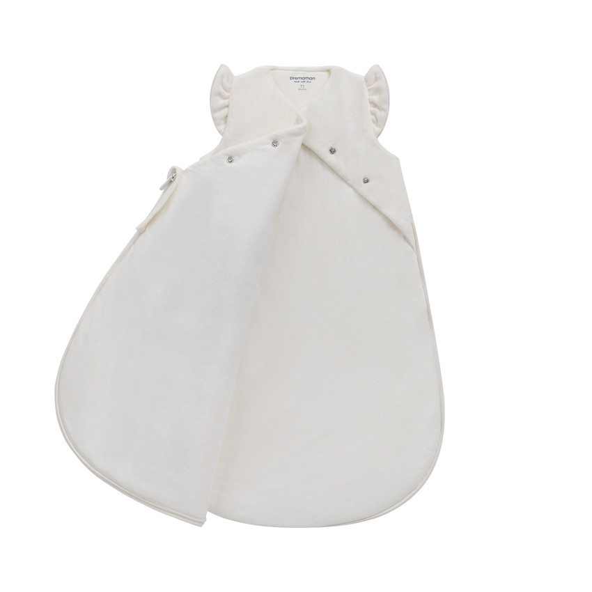 Saquito de dormir sin mangas TOG 3 de terciopelo Little Deer crudo 