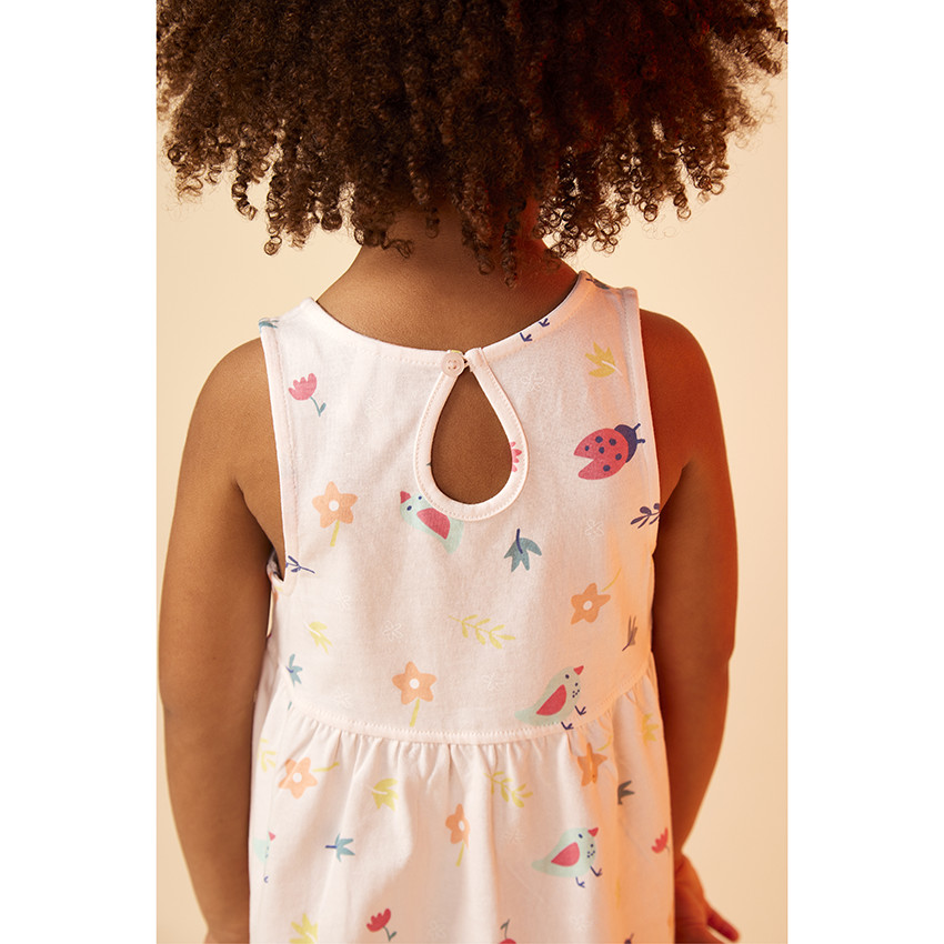 Ropa de tirantes de jersey con estampado fantasía para bebé niña 