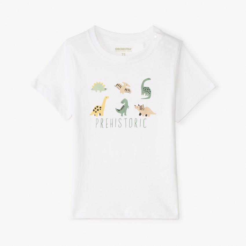 Camiseta de manga corta con diseño de dinosaurio para bebé niño 