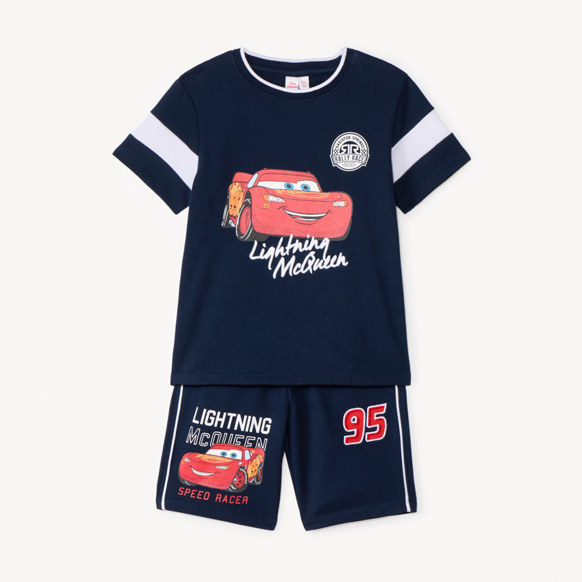 Conjunto de 2 piezas camiseta + bermudas Flash McQueen Disney - Pixar niño 