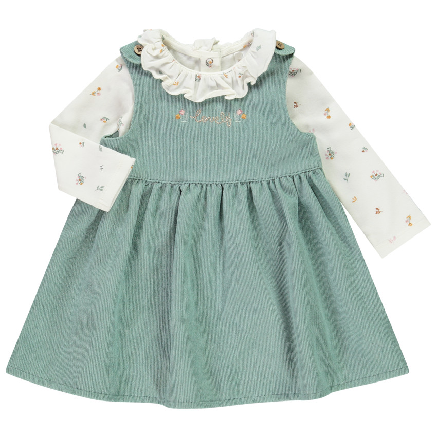 Conjunto de 2 piezas Body + Vestido de terciopelo para niña bebé  Additional Conjunto de 2 piezas Body + Vestido de terciopelo para niña bebé