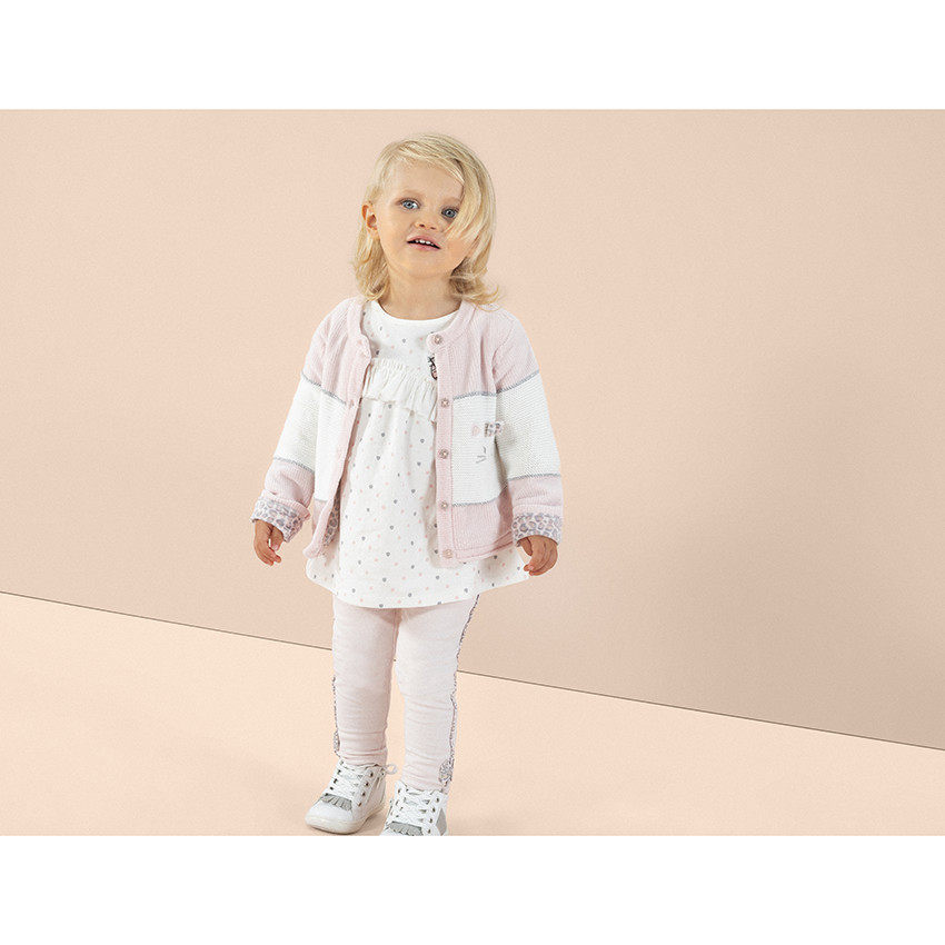 Túnica de manga larga con lunares all over y parche de María de los Aristogatos 