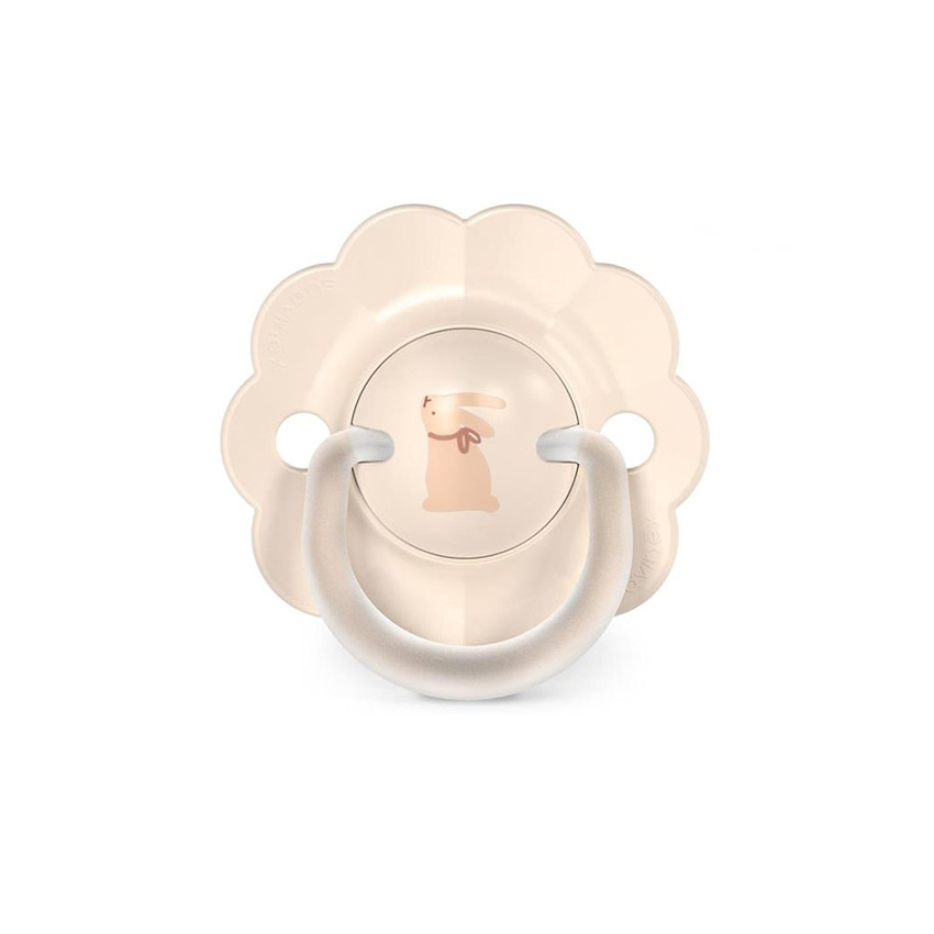 Chupete tetina fisiológica silicona SX PRO Wonder 0-6M decorado beige 