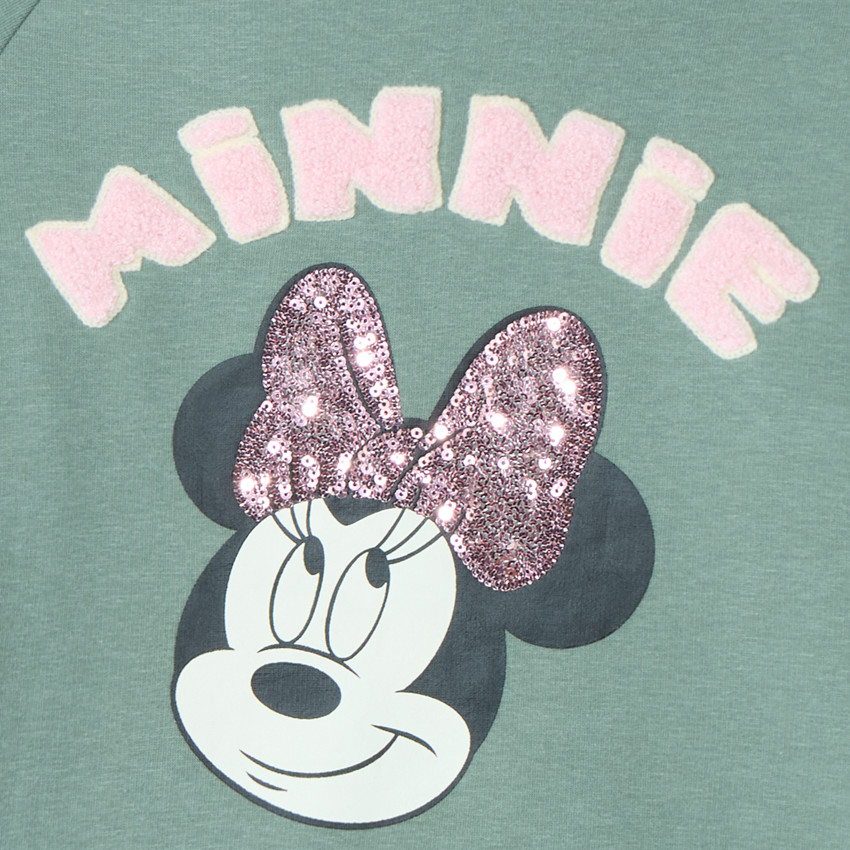 Sweat contrecollé à capuche Minnie Disney pour fille 