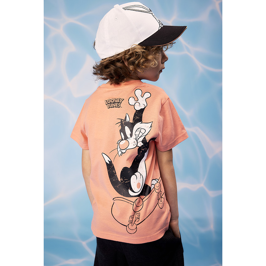Gorra bicolor bordada de Bugs Bunny Looney Tunes para niño 