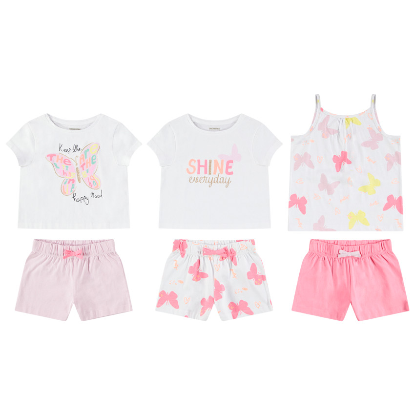 Pack de 3 conjuntos de 2 piezas de jersey niña 