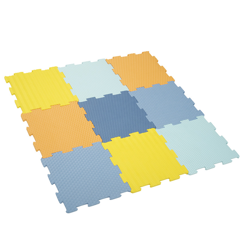 Alfombra de baldosas de espuma texturizada 90 x 90 cm 