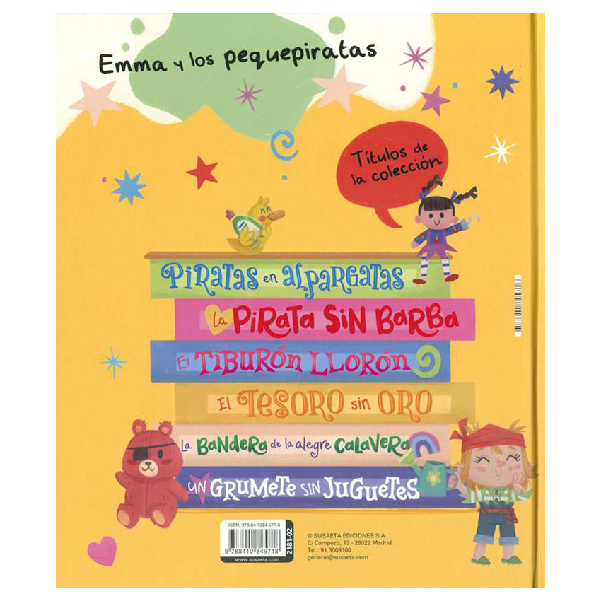 Cuento La pirata sin barba colección Emma y los pequepiratas +5años 
