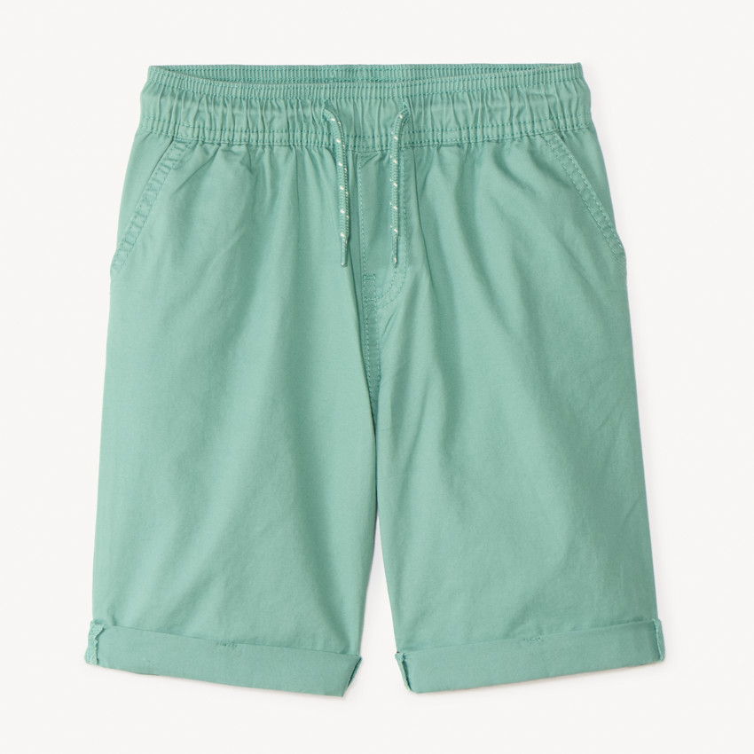 Bermuda liso de popelín para niño 