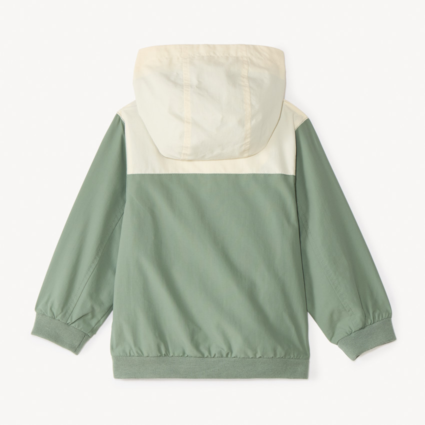 Cortavientos con capucha impermeable de ripstop para bebé niño. 
