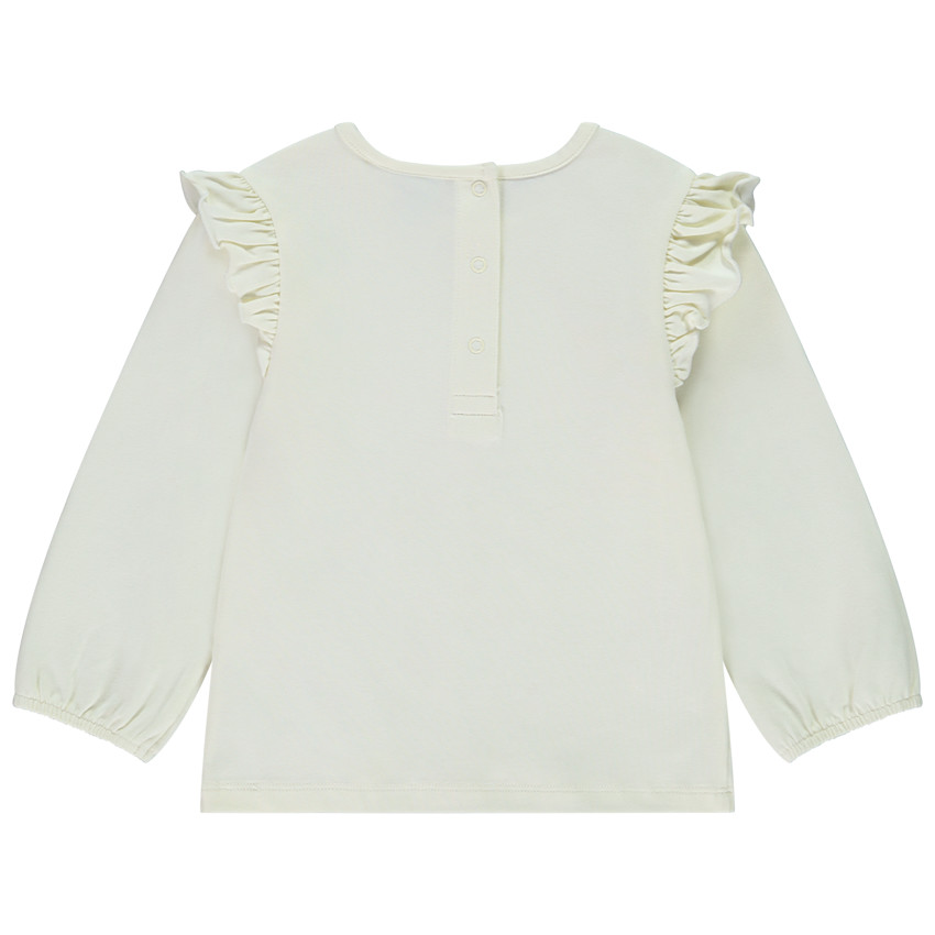 Camiseta de manga larga con volantes Marie Disney para bebé niña 