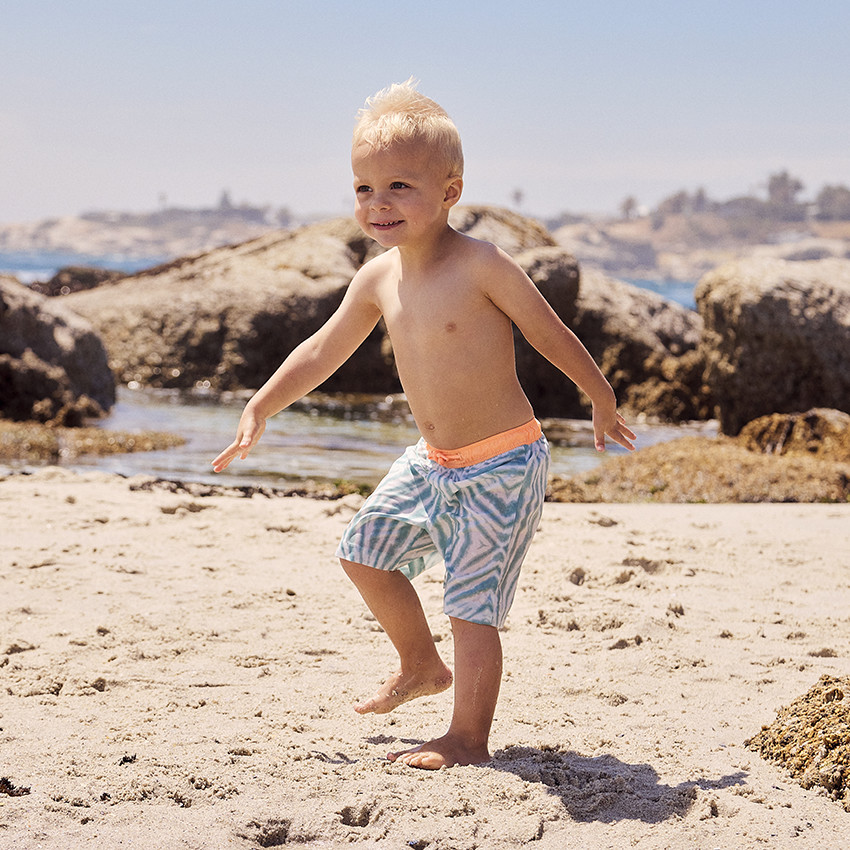 Short de baño efecto tie & dye para bebé niño 