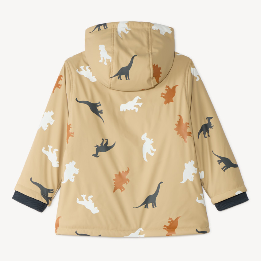 Parka de lluvia para niño con capucha y colores cambiantes 