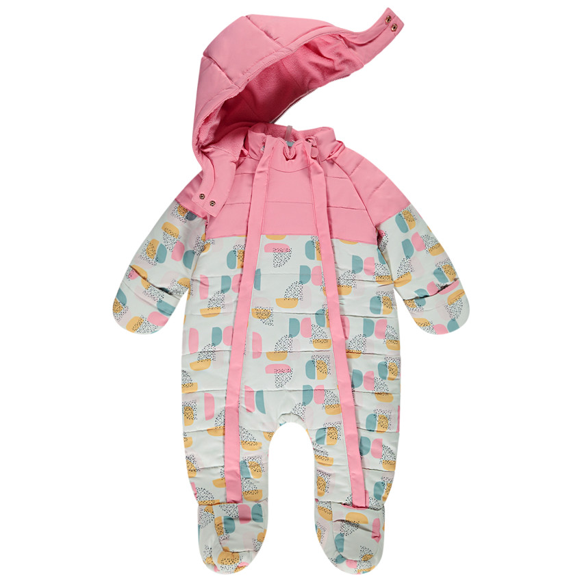Buzo de esquí estampado arty y forrado para niña bebé  Additional Buzo de esquí estampado arty y forrado para niña bebé