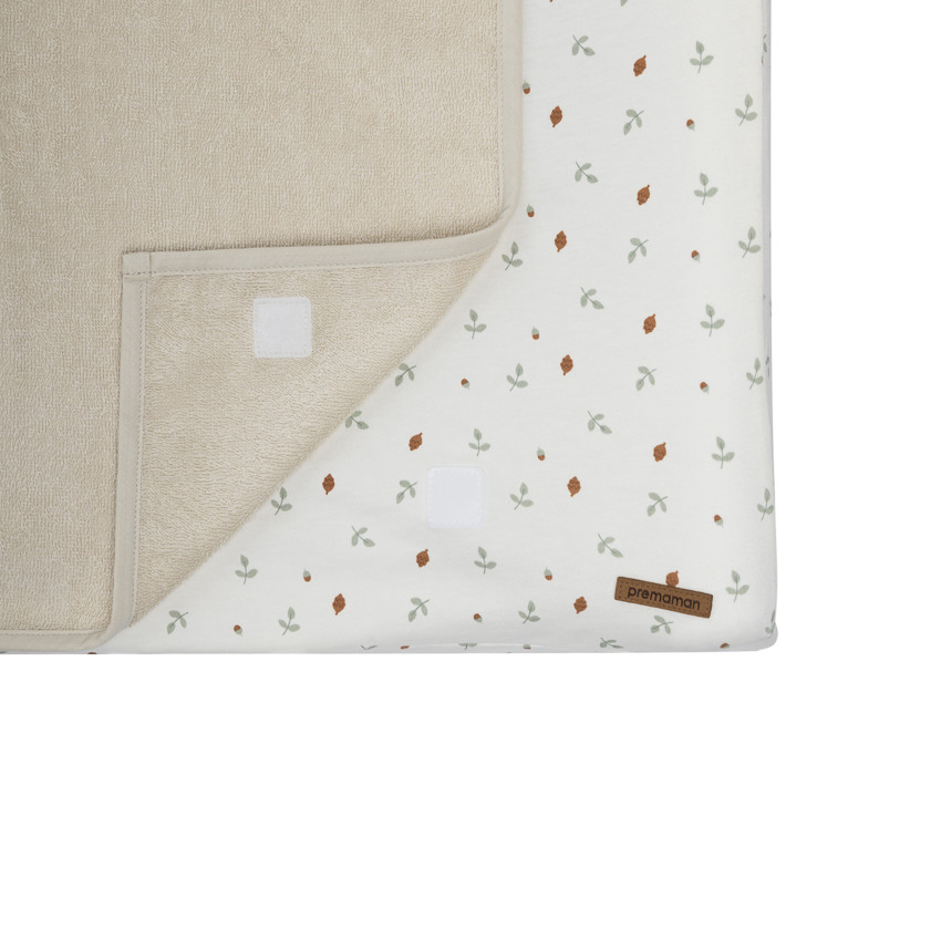 Funda de colchón cambiador estampada Rey de los Bosques beige  Additional Funda de colchón cambiador estampada Rey de los Bosques beige