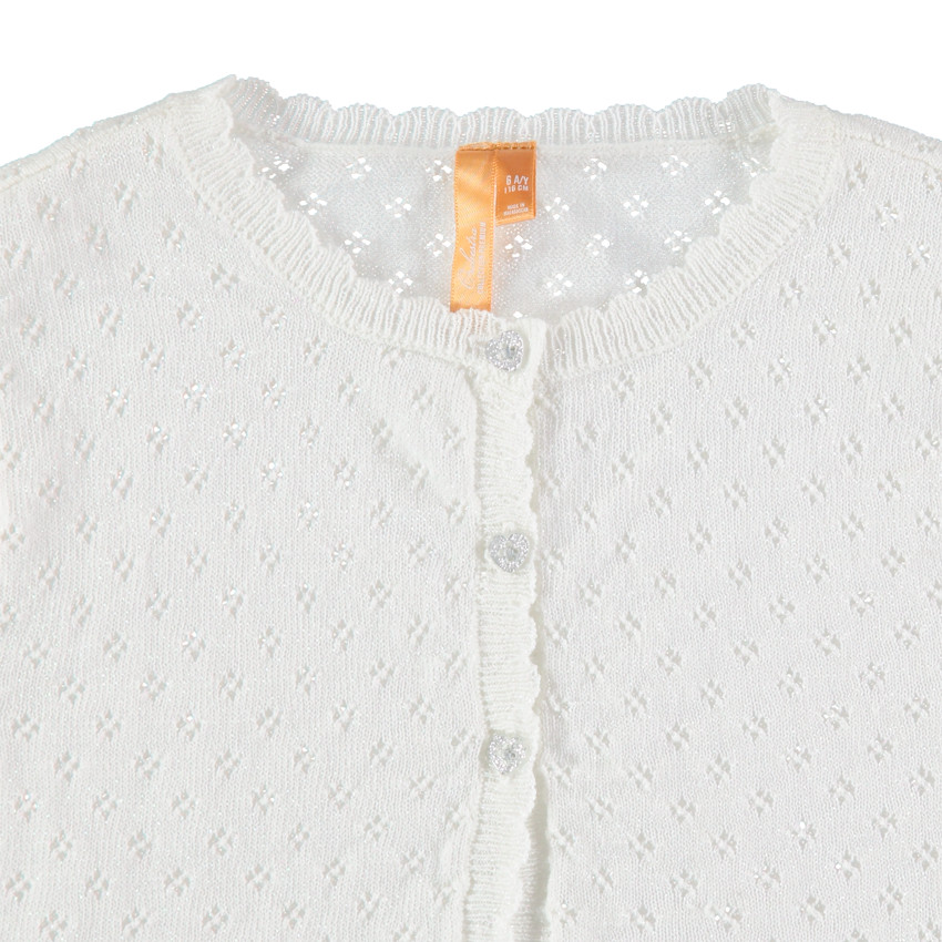 Chaqueta de punto calado  