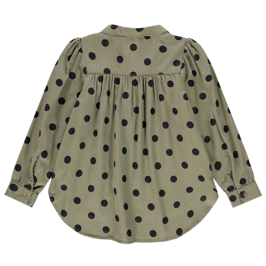 Túnica manga larga estampado lunares 