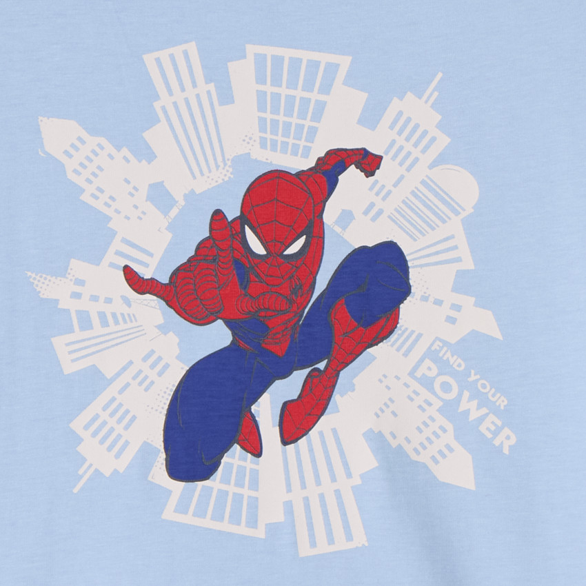 Camiseta de manga corta de Spider-Man Marvel para niño 