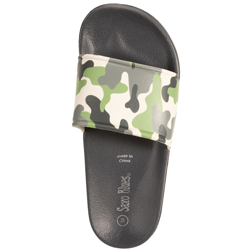 Mules con correa estampado camuflaje para niño con tira según la edad 