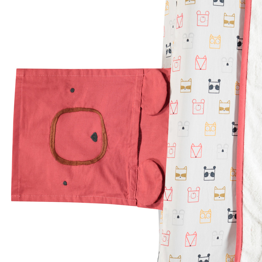 Funda de colchón cambiador de popelina Ethnic Animals 