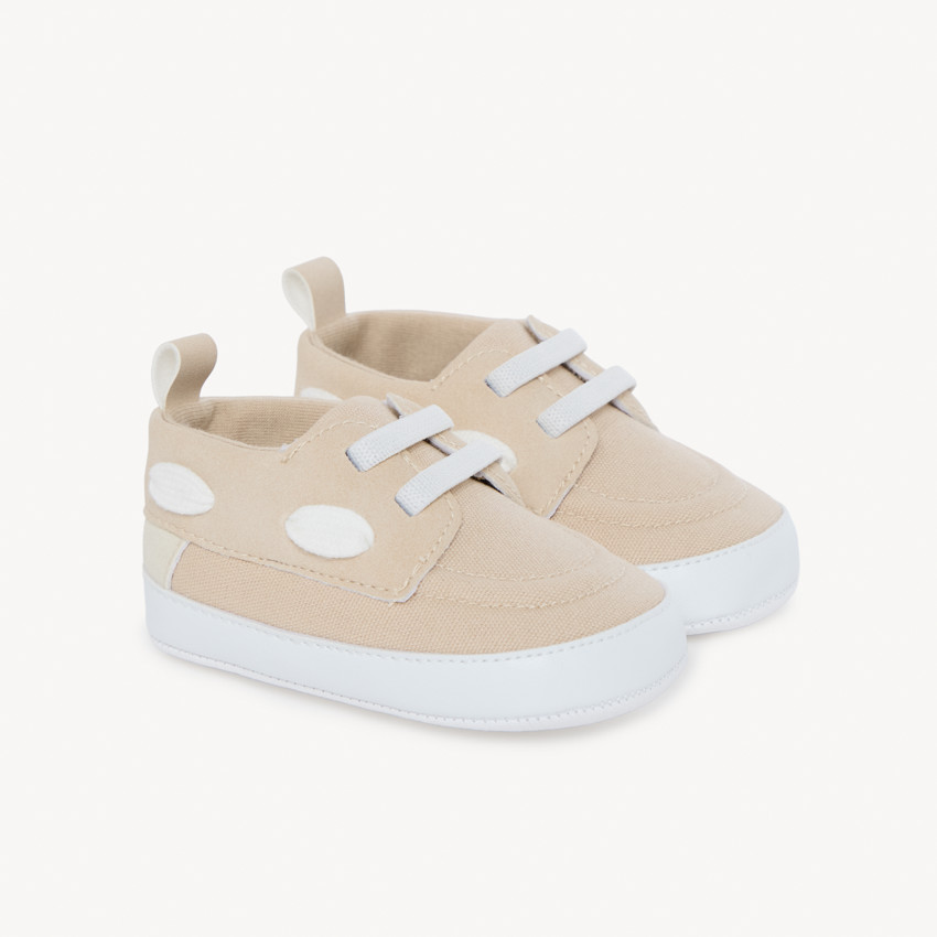 Zapatos de barco de tela para bebé niño 