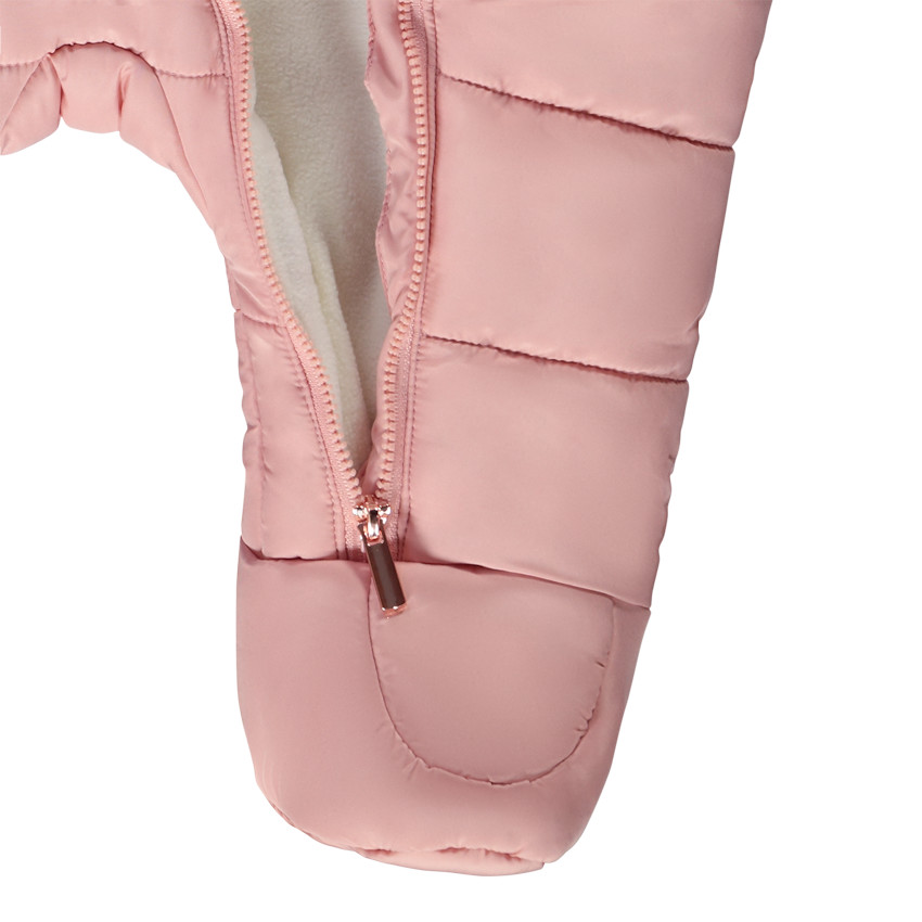 Combi-pilote unie acolchada para bebé niña con diferentes acabados según la edad 