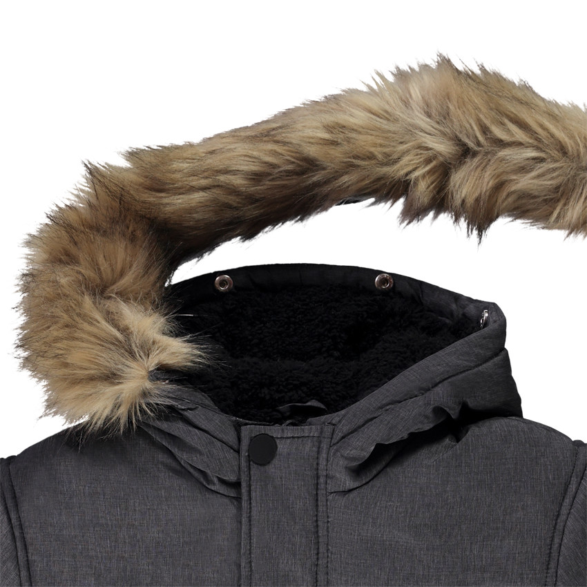 Parka grand froid déperlante à capuche en polyamide pour garçon 