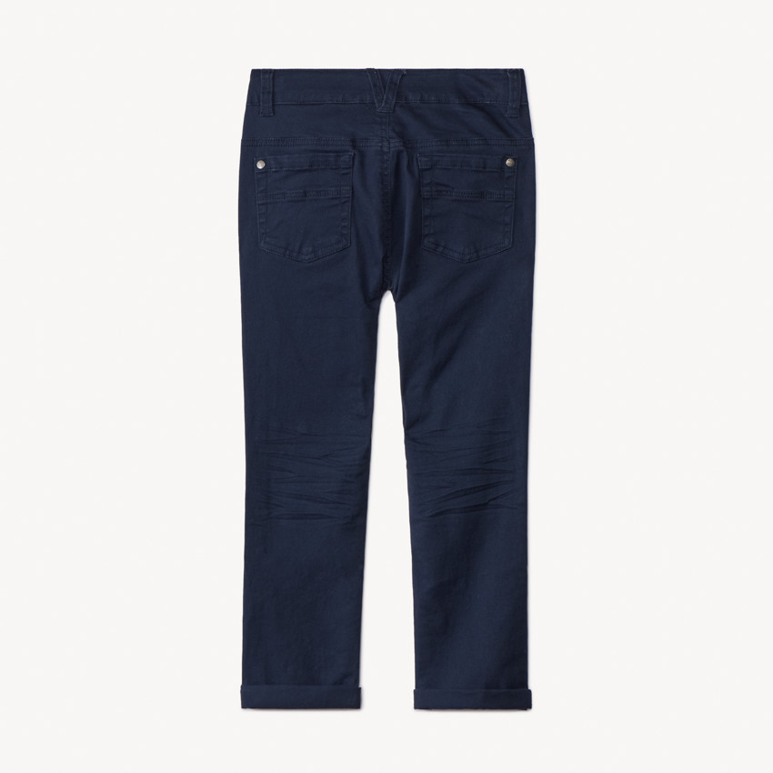 Pantalón slim de twill liso para niño 