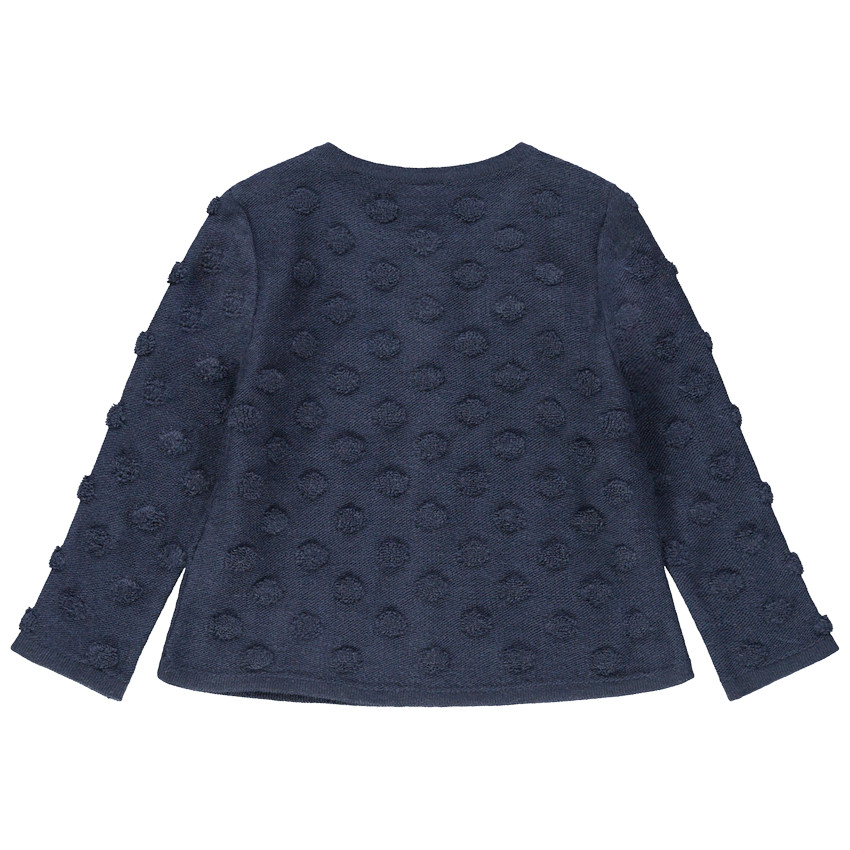 Chaqueta de punto con lunares con relieve 