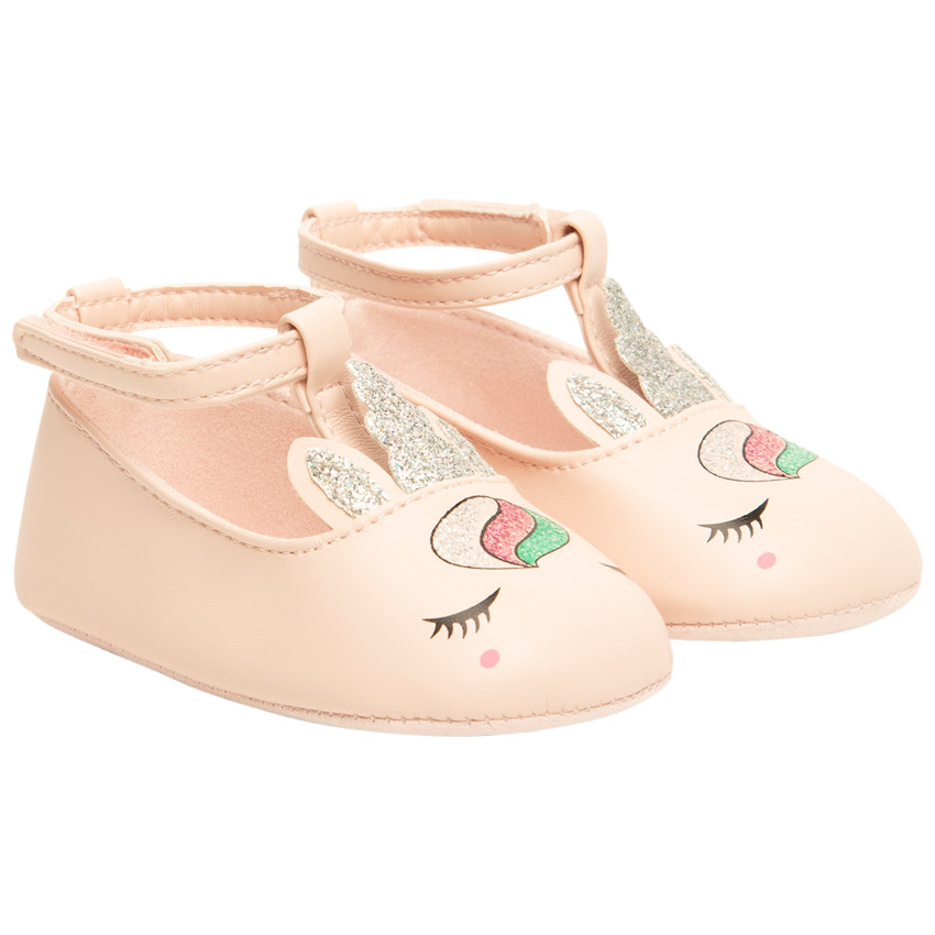 Pelele con tirantes y cierre de velcro, estampado de unicornio para niña. 