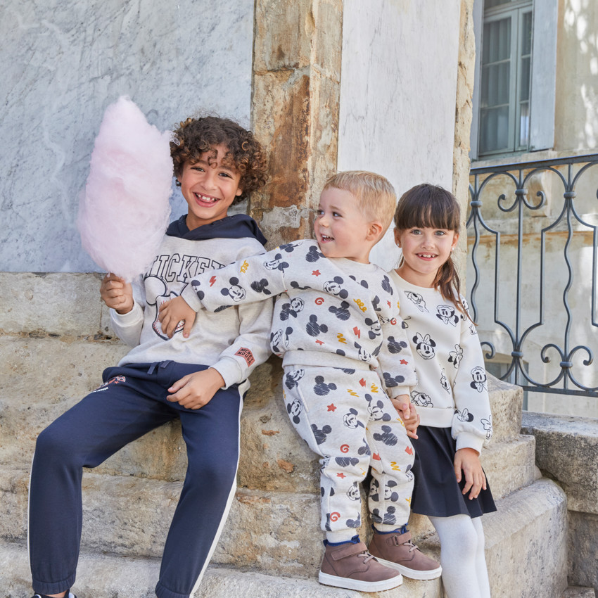 Vestido de efecto 2 en 1 para niña con estampado de Minnie de Disney 