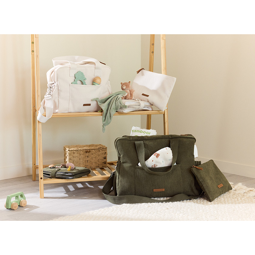 Bolsa de cambiar Mini Bergen + Cambiador - crudo 