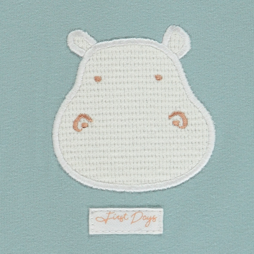 Conjunto 2 piezas con motivo de hipopótamo para bebé niño 