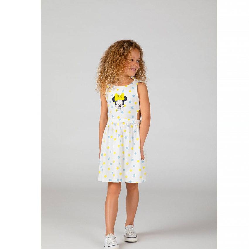 Robe de plage Minnie Disney imprimé pois pour fille 