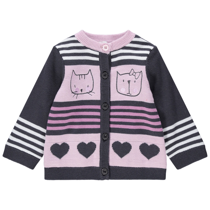 Chaqueta de punto con motivos de fantasía. 