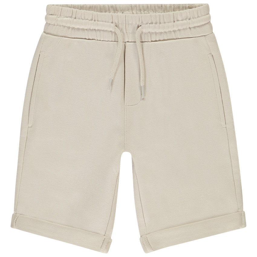 Bermudas de felpa piqué unicolor para niño 