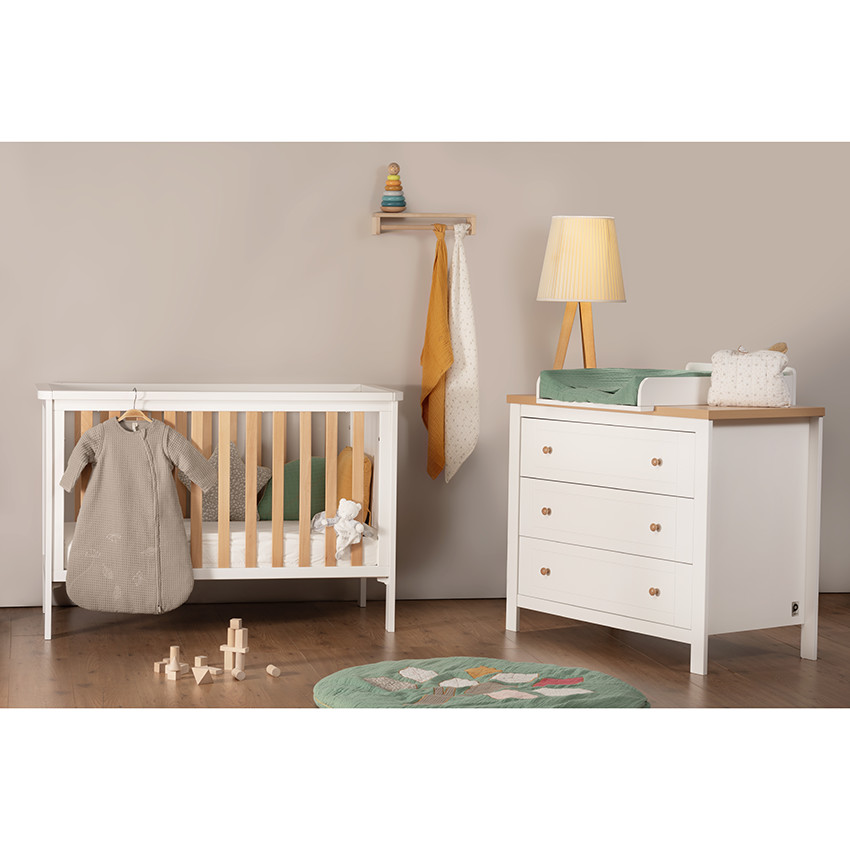 Commode 3 tiroirs avec plan à langer Maidstone 