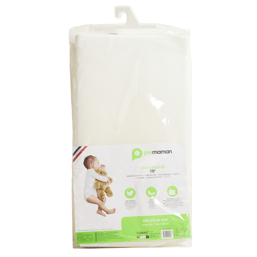 Cuña antirreflujo ventilada 10° para cuna 70 x 140 cm 