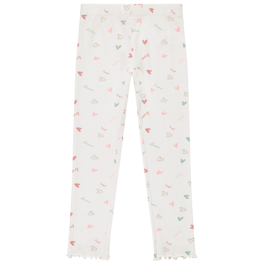 Pijama largo de mariposas y corazones brillantes para niña 