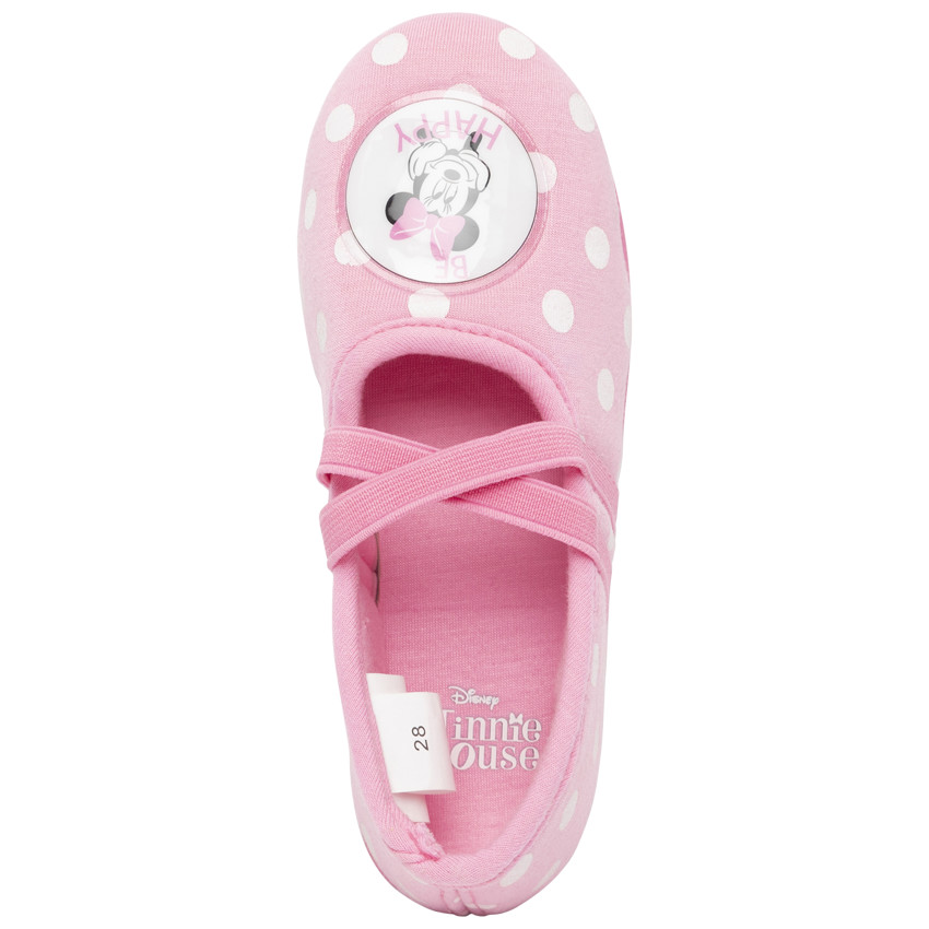 Pantuflas rosas con lunares de Minnie Disney 