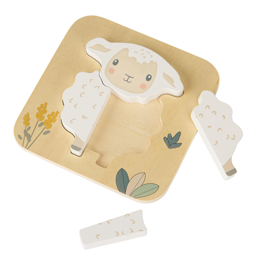 Puzzle en bois 4 pièces Mouton 