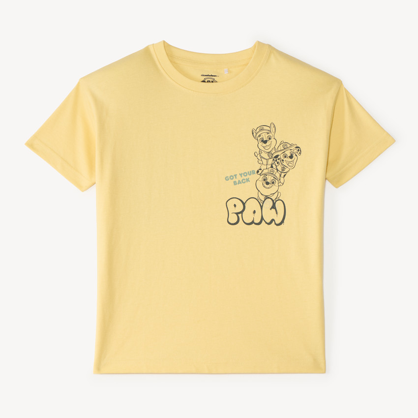Camiseta de manga corta oversize con estampado de Patrulla Canina para niño. 