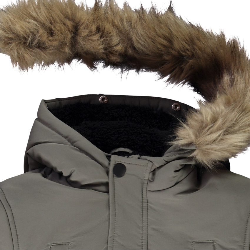 Parka à capuche en fausse fourrure amovible pour garçon  Additional Parka à capuche en fausse fourrure amovible pour garçon