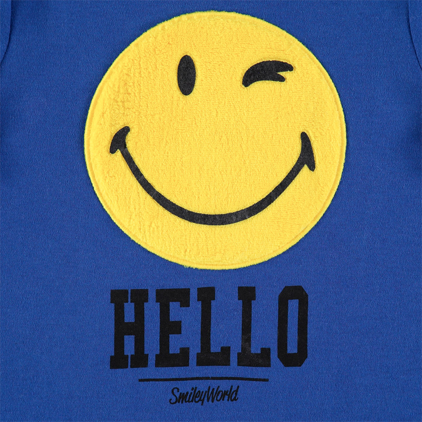 Pijama de punto con dibujo de Smiley de borreguillo Main Pijama de punto con dibujo de Smiley de borreguillo