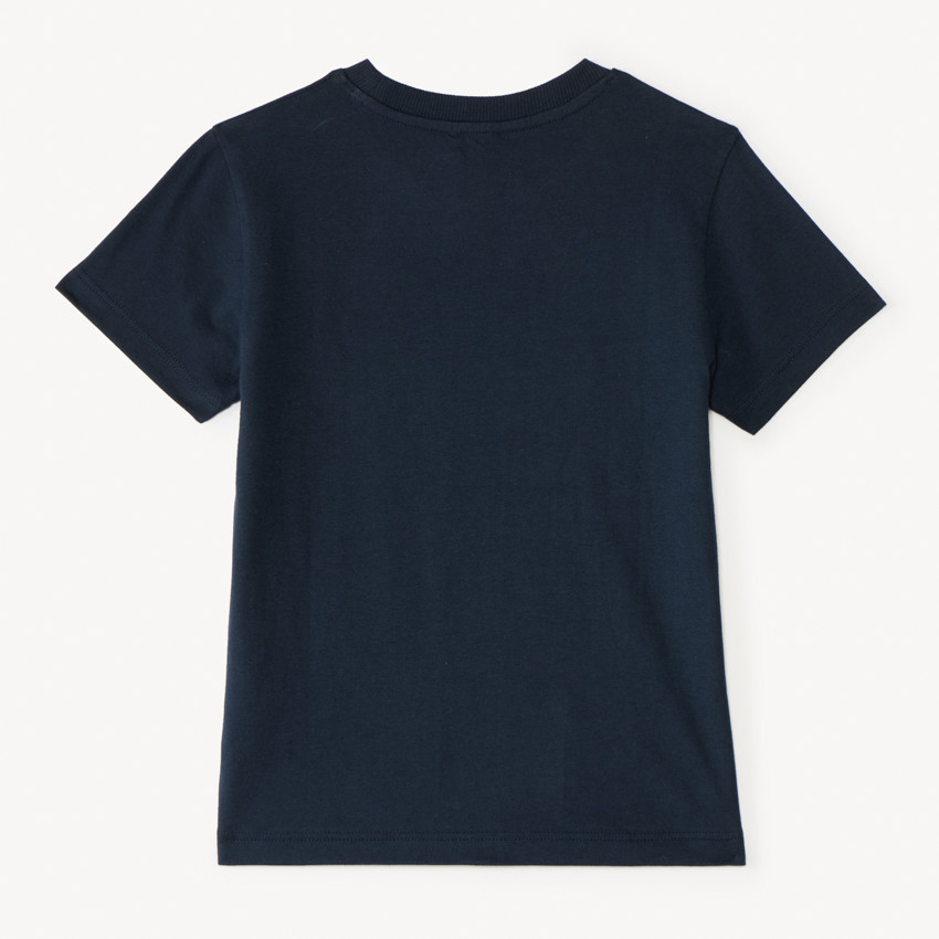 Camiseta de manga corta con bordado y estampado de palmeras para niño 