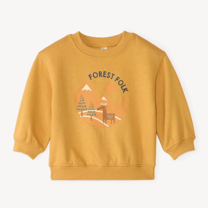 Sudadera de felpa oversize para bebé niño con estampado divertido 