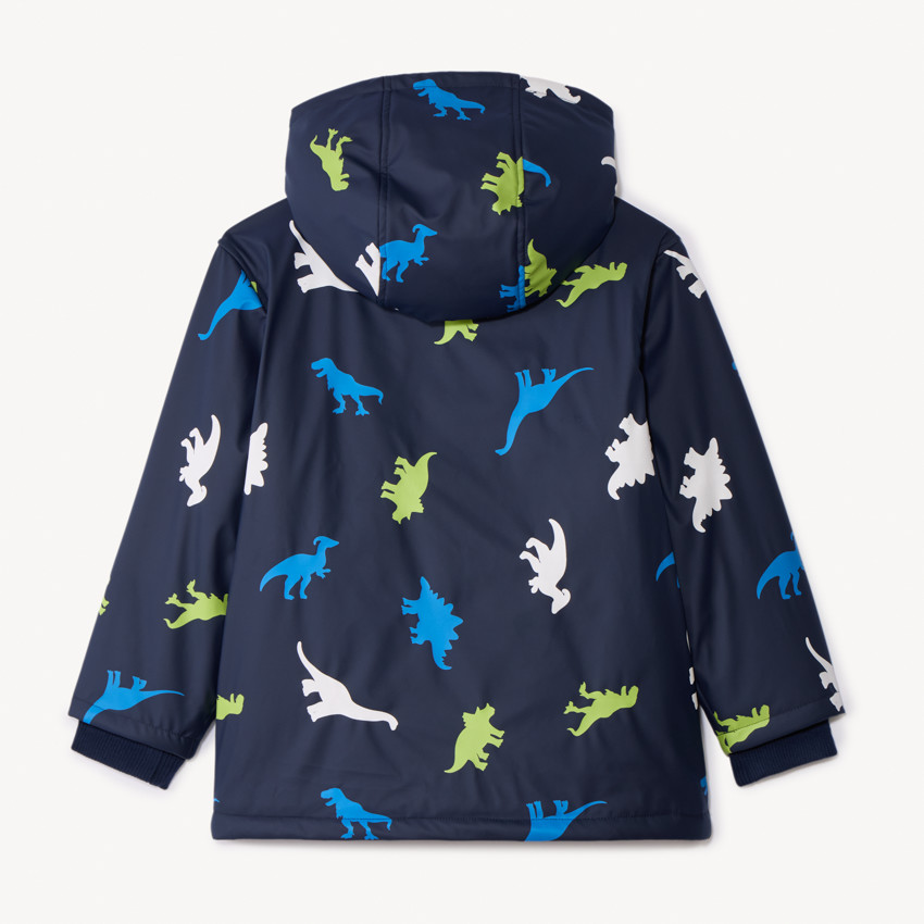 Parka gomme à couleur changeante imprimé dinos pour garçon 