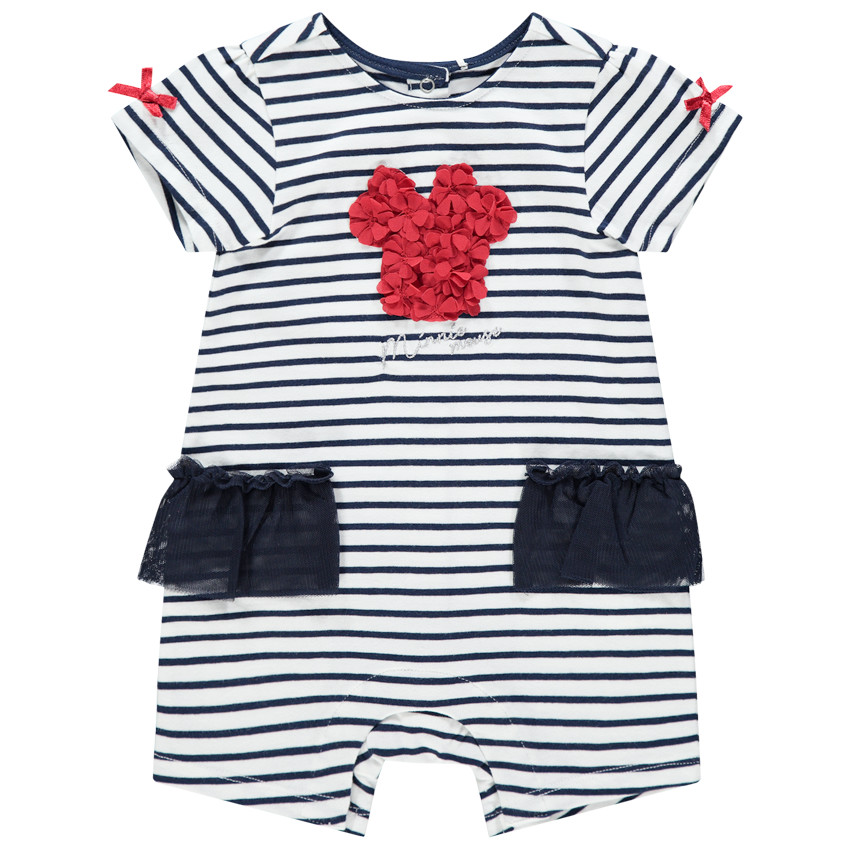 Pelele corto de rayas con motivo floral Minnie Disney  Additional Pelele corto de rayas con motivo floral Minnie Disney
