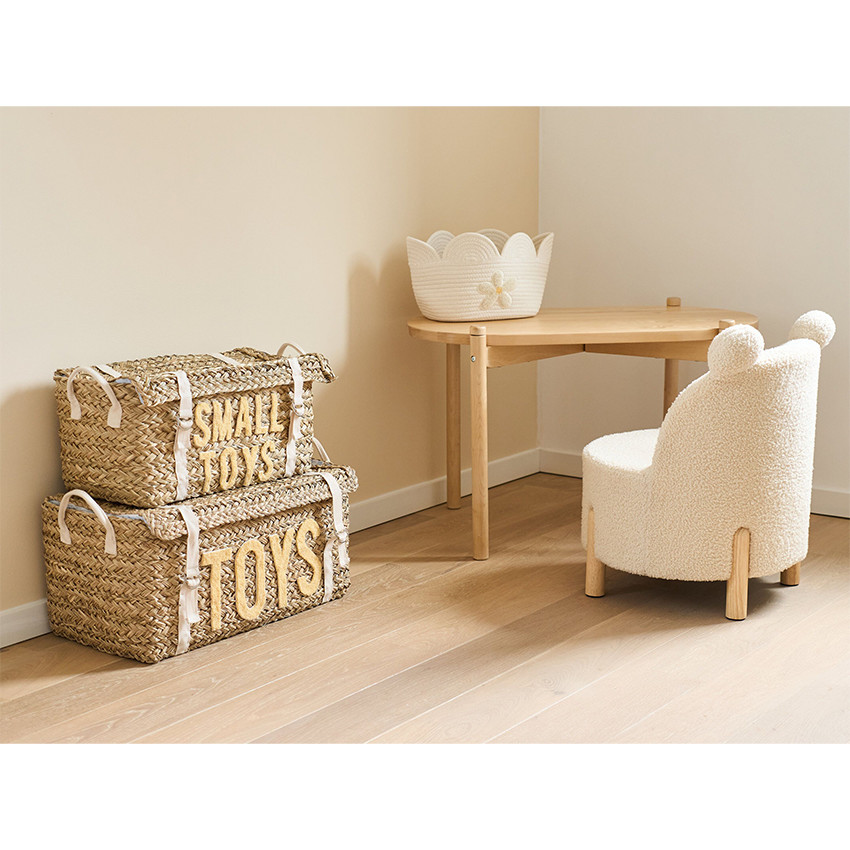 Silla infantil Teddy color crudo natural 18m+ 