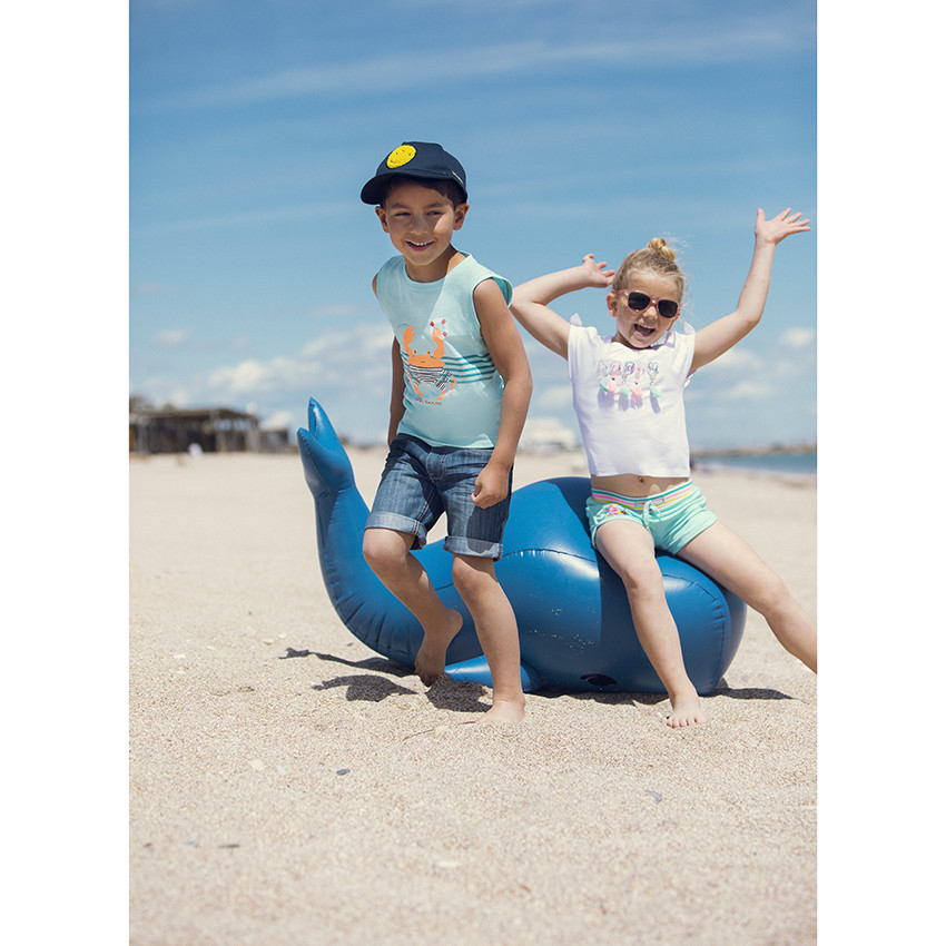 Gorra de sarga con Smiley de rizo 